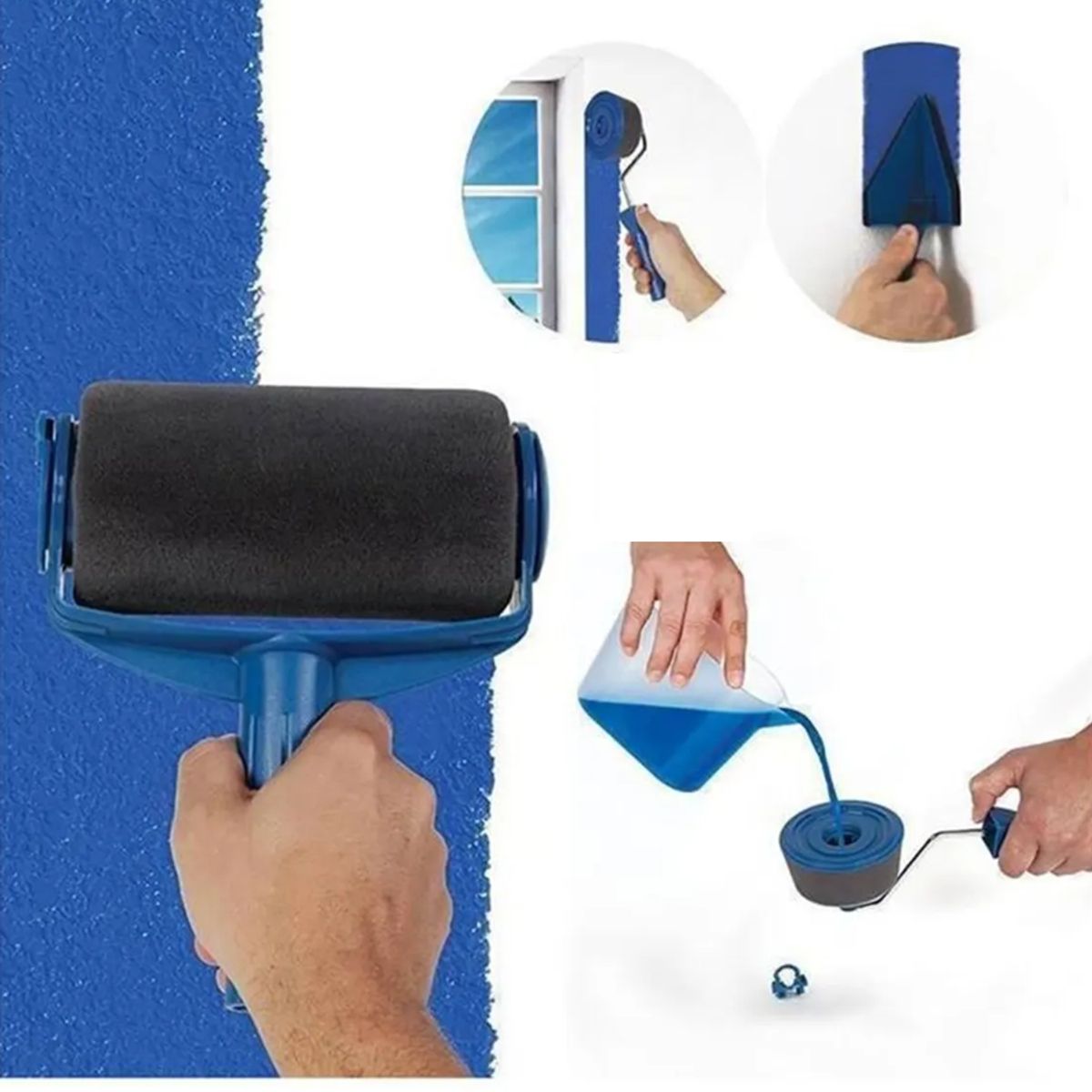 MOVI - Rodillo de Pintura Antiderrame Recargable  Pinta Rápido Limpio y sin Esfuerzo