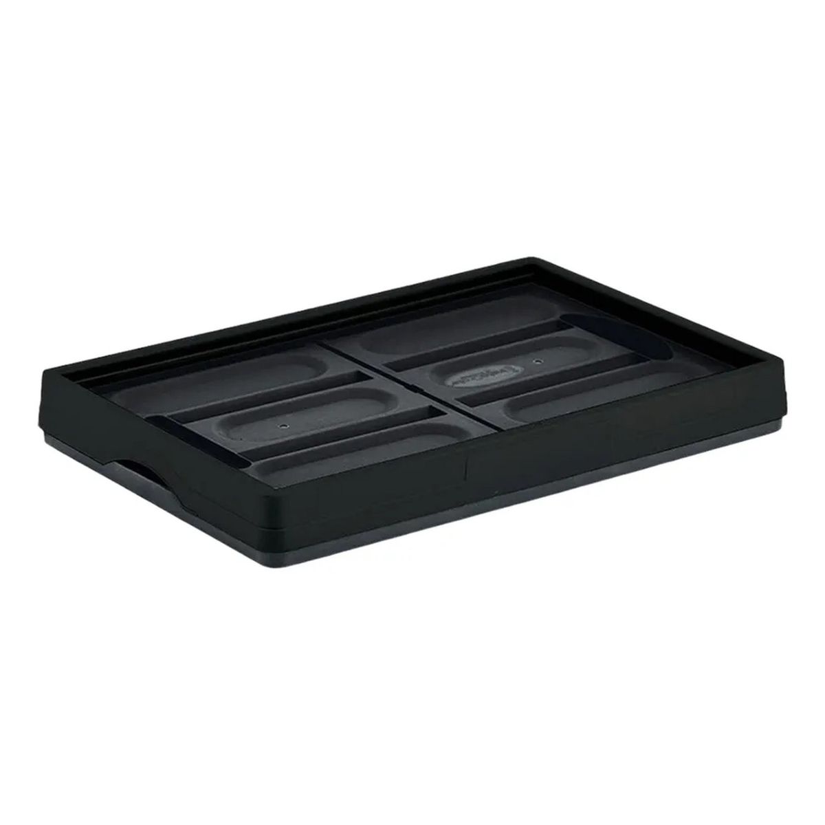 GENERICO - Caja Plegable Plástica Negra Con Tapa