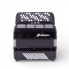 SCIMONE - Acordeón 72 Bajos Con Funda - 3072 - Negro