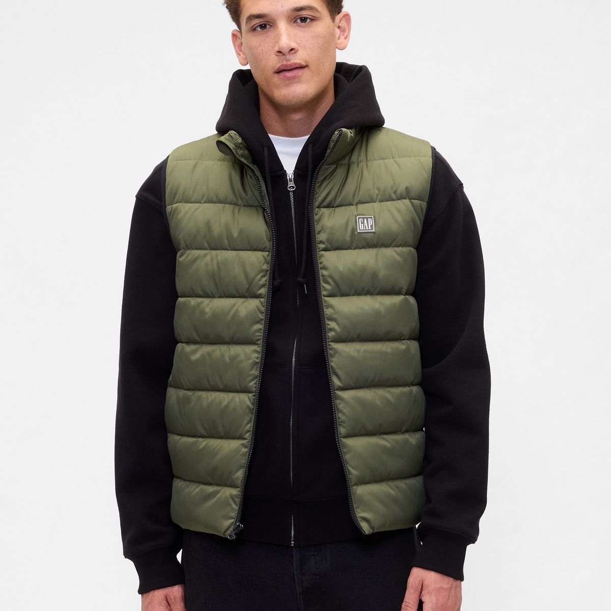 GAP - Chaqueta Hombre Vest Verde Gap