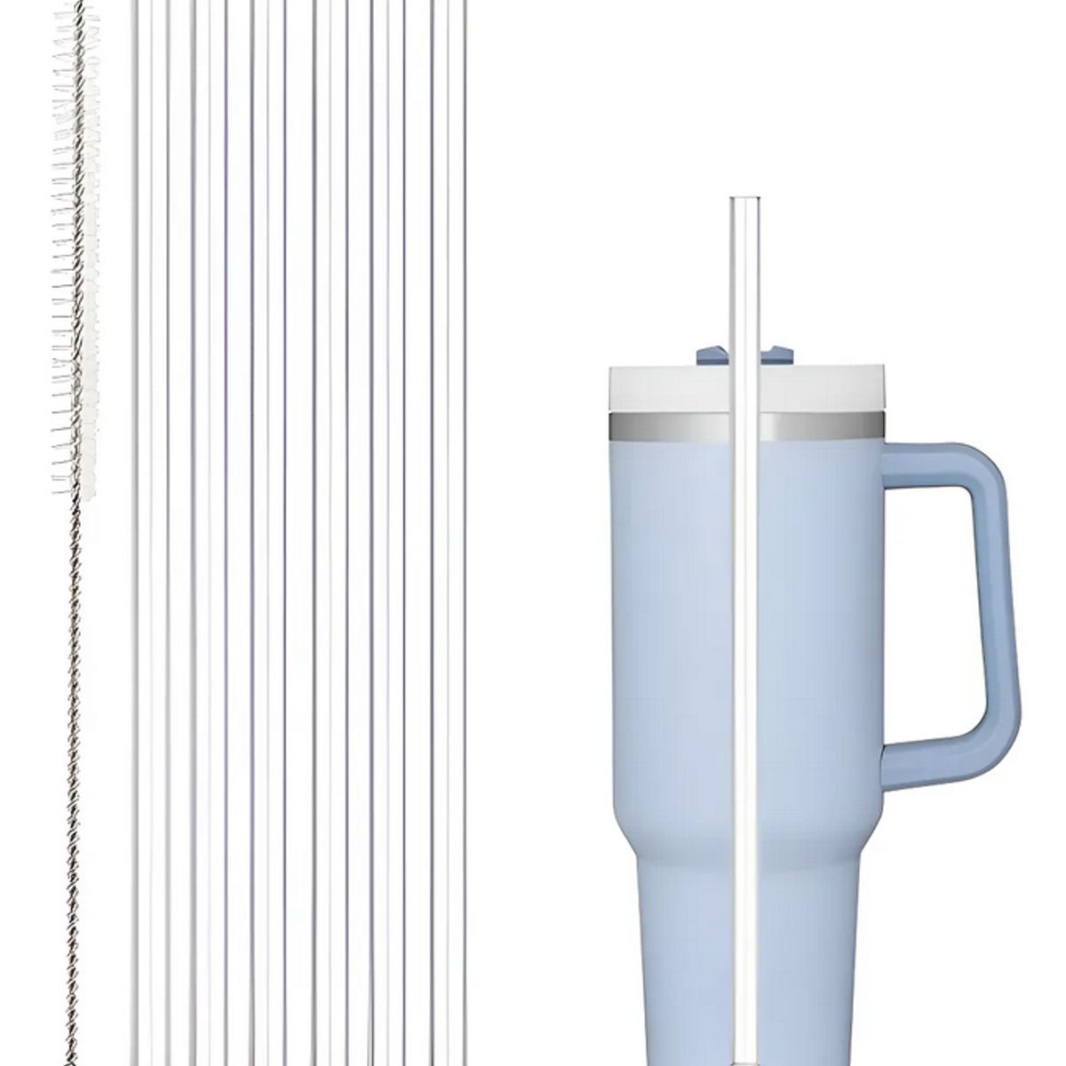 GENERICO - Pack 6 bombillas transparentes Para vaso térmico de 40 oz