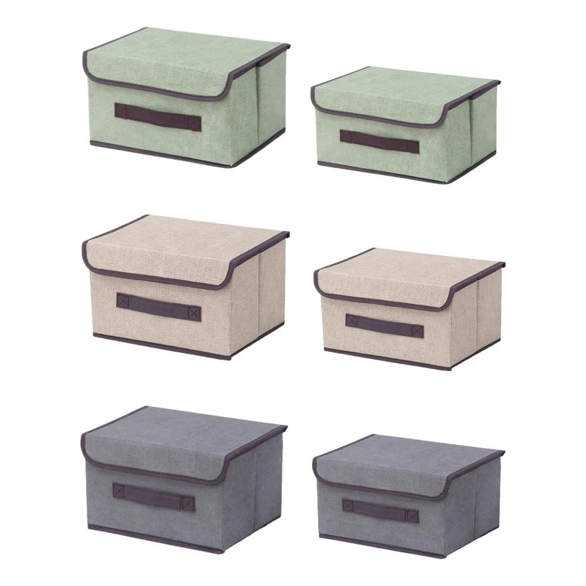 GENERICO - Cajas Organizadoras Plegables Tela Apilables Resistentes