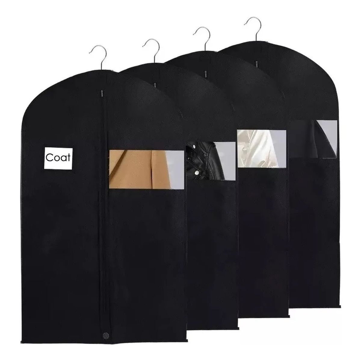 GENERICO - Bolsa Protectora Para Ropa Tela No Tejida Negro 100 cm
