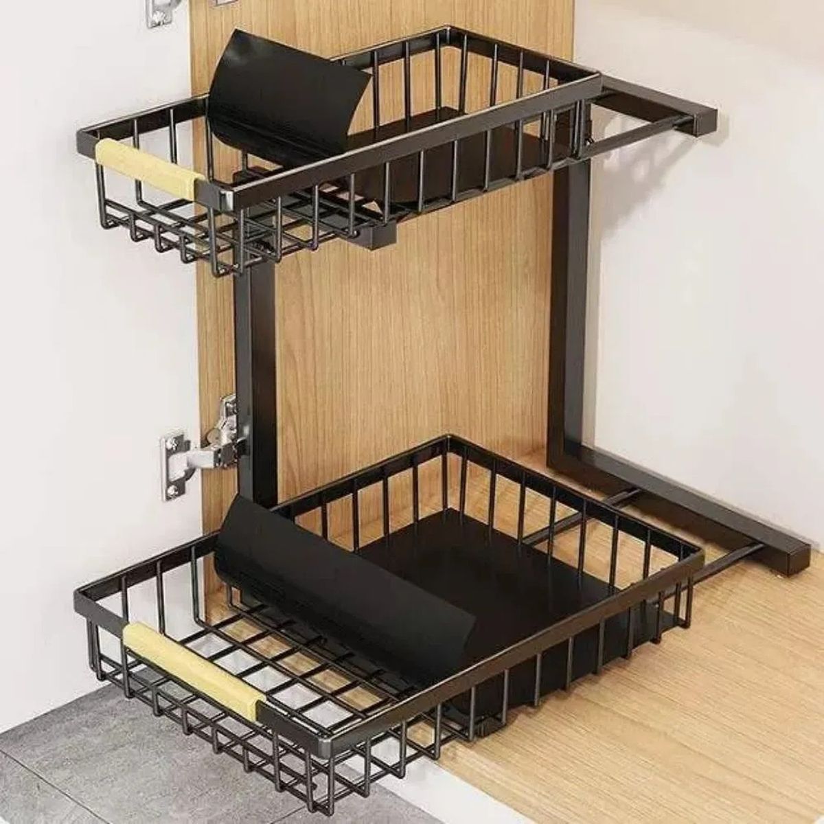 GENERICO - Organizador De Cocina Metálico Doble Ajustable 2 Niveles