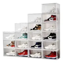 GENERICO - Caja Organizadora para Zapatillas Transparente Apilable Gran Capacidad
