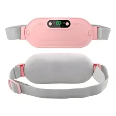 TASBEL - Cinturon Menstrual Electrico Con Calor Y Masaje Recargable Portatil Alivio Colico Regalo Mujer