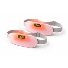 GENERICO - Cinturon Para Dolor Menstrual Con Calefaccion Y Masaje Inalambrico Recargable 2 unidades