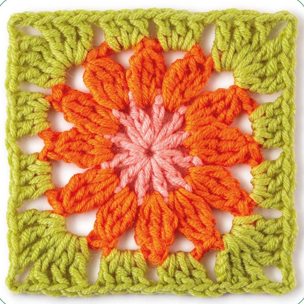 EDITORIAL CONTRAPUNTO - Mezcla y combina granny squares flores. 50 diseños