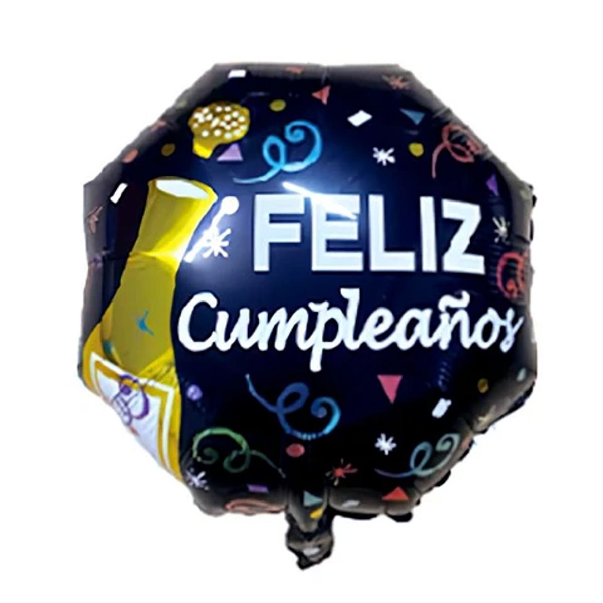 GENERICO - Globo metálico feliz cumpleaños 45cm