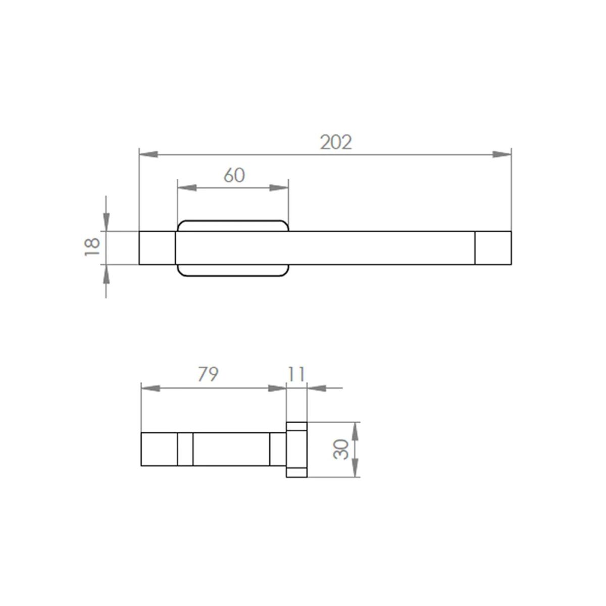 STRETTO - Toallero Colgador Porta Toalla Gancho Aggio Ottone Cromo