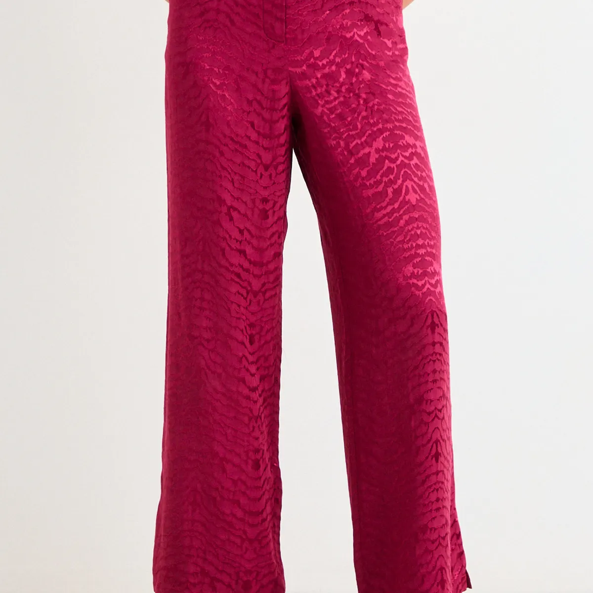 ASH - Pantalon Sastrero Mujer Burdeos Ash