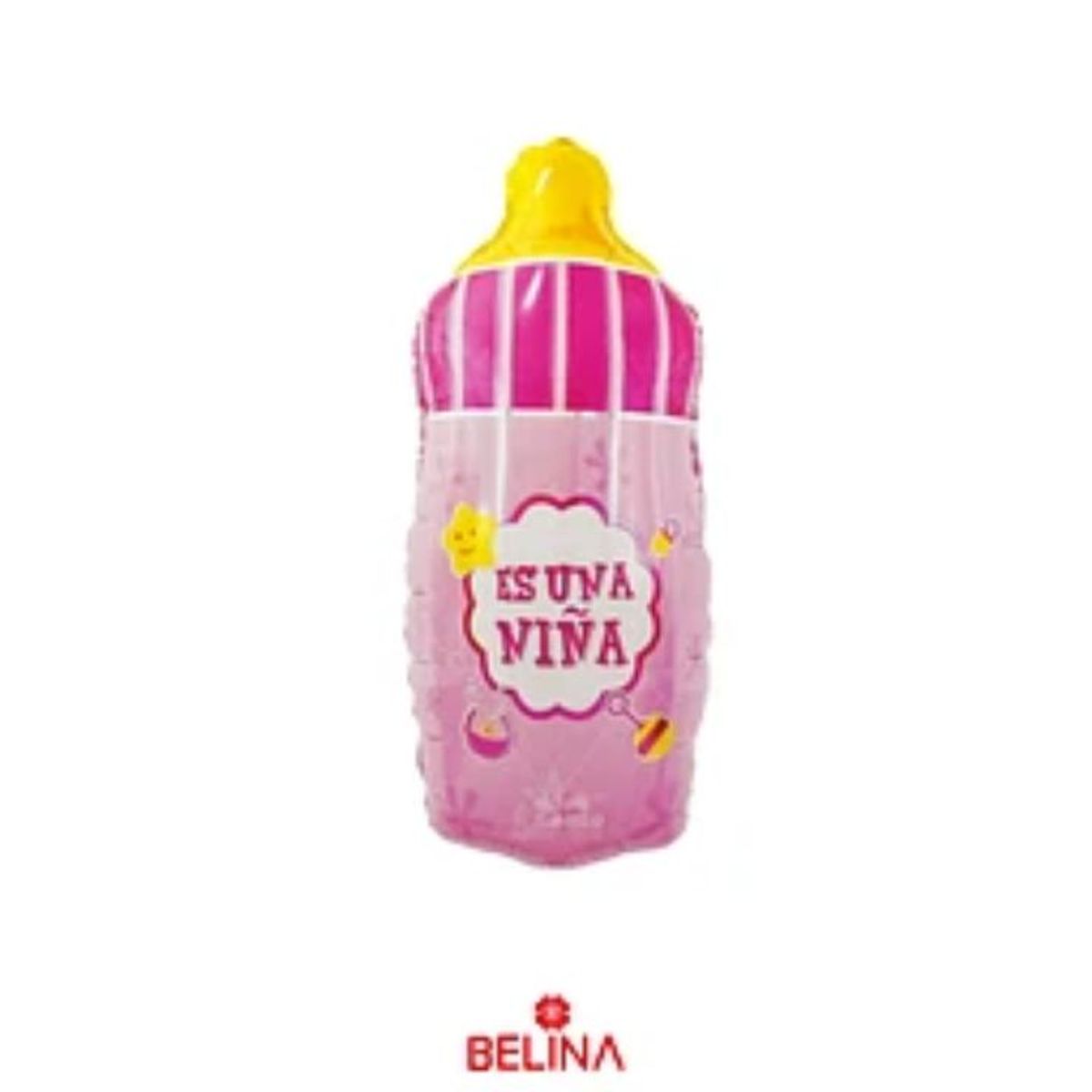 GENERICO - Globo metalico mamadera es una niña 80x41cm 1pcs