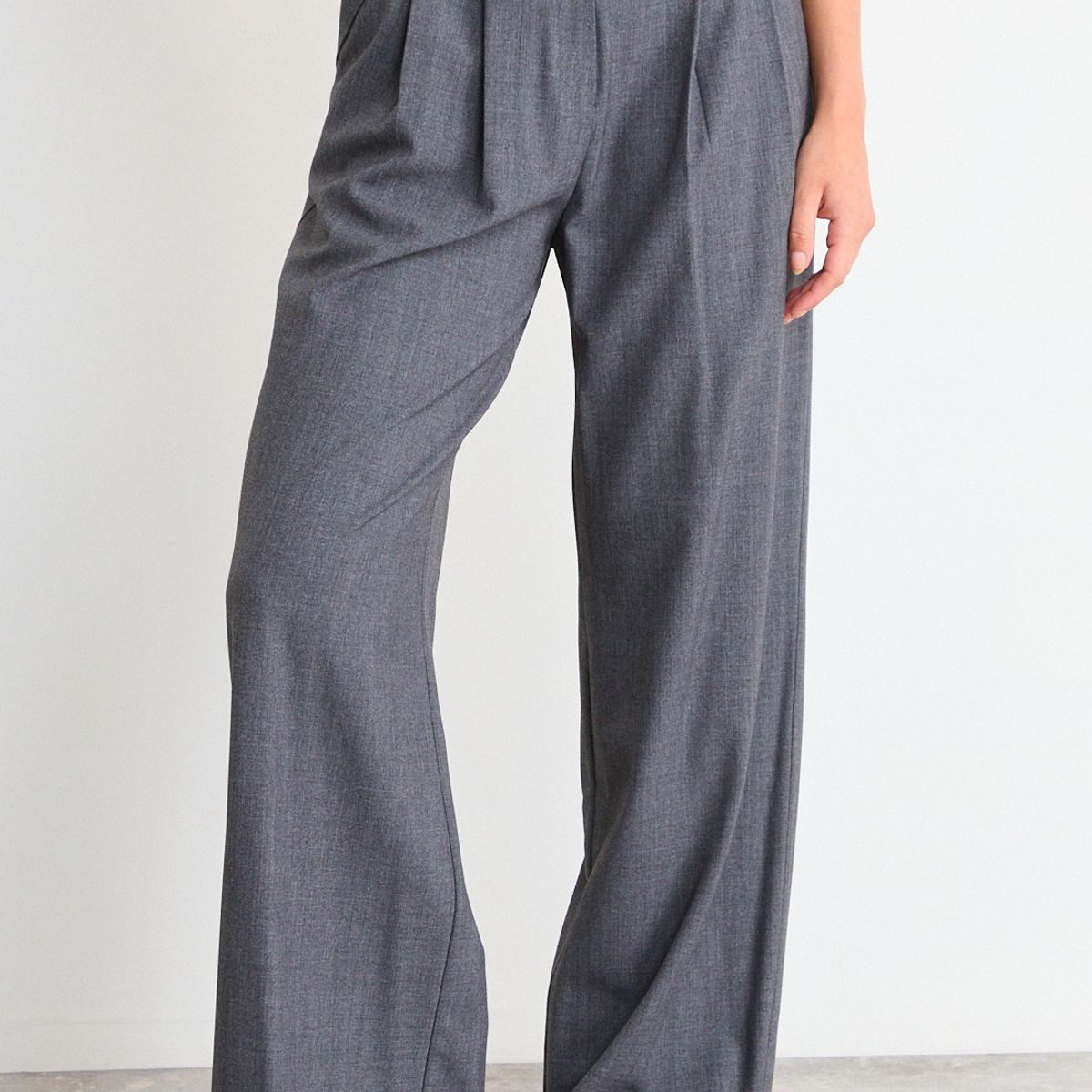 IO - Pantalon Liso Mujer Gris Io