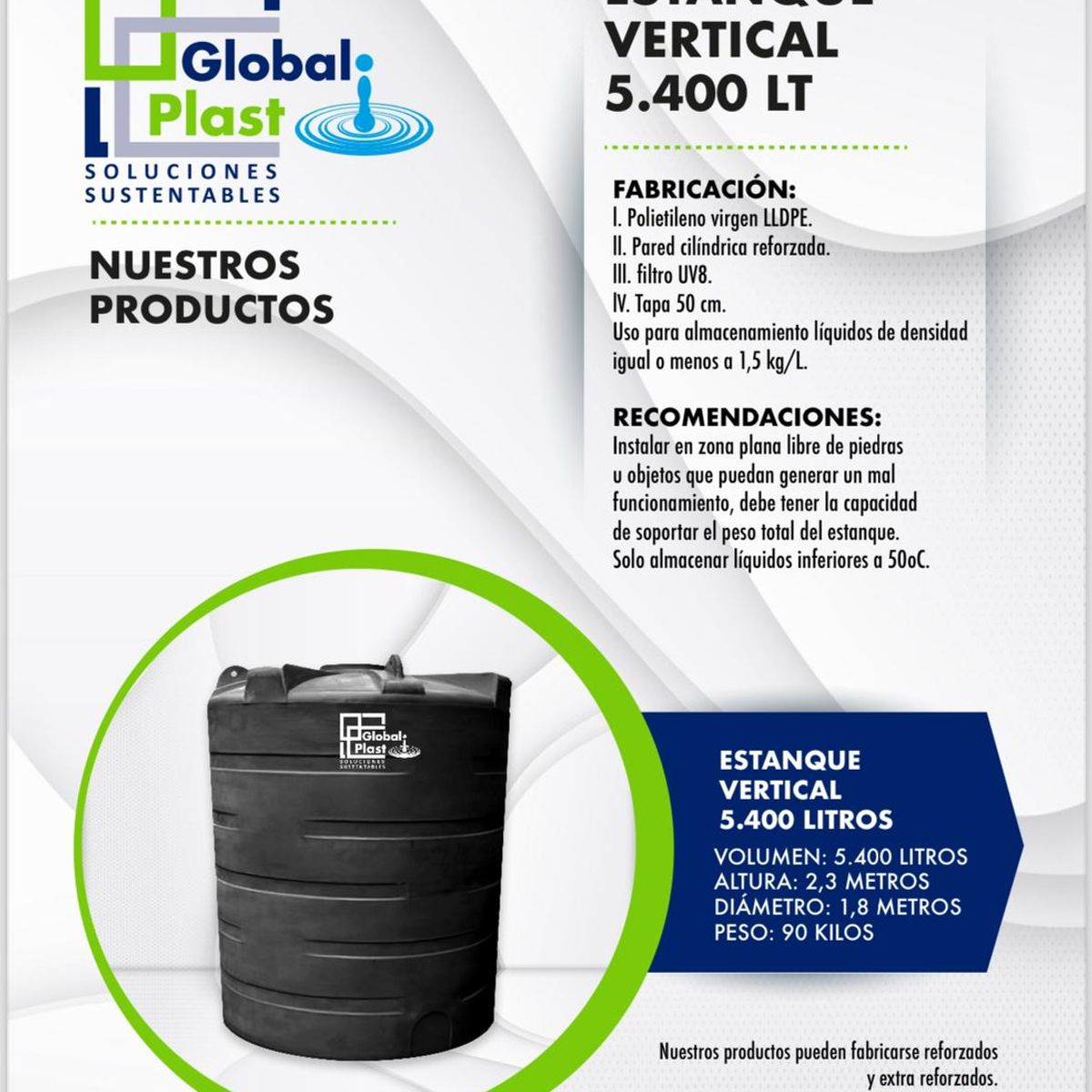 GENERICO - Estanque de agua potable 5400L