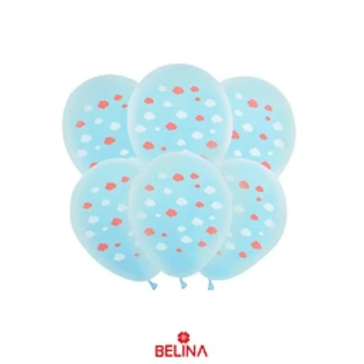 GENERICO - Globos de látex nube 30cm 5pcs