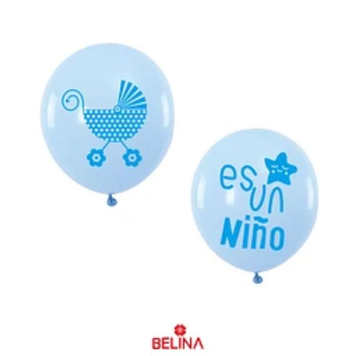 GENERICO - Globos de latex es un niño celeste 6pcs 30cm