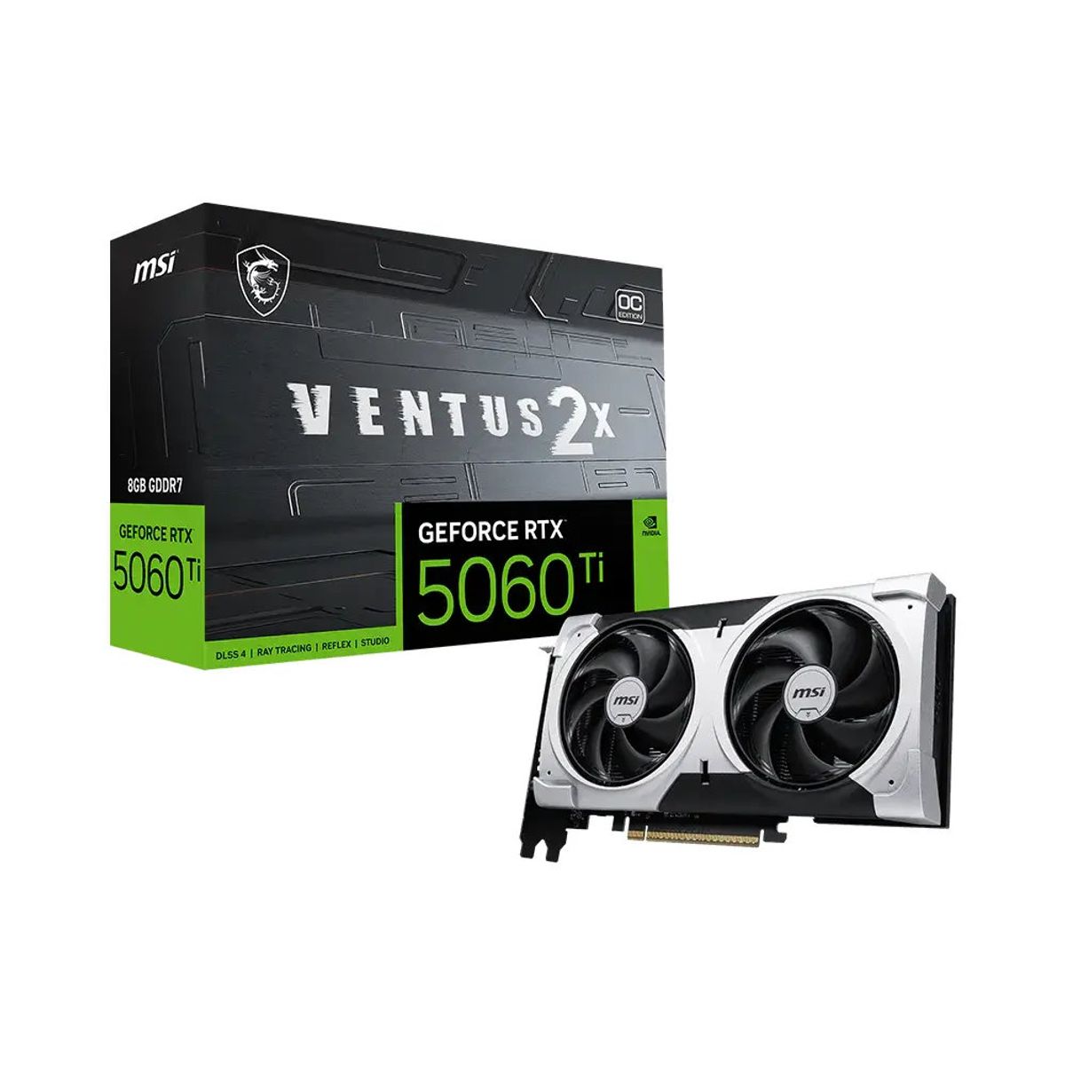 MSI - Tarjeta De Video - Msi  Ventus 2x Oc Plus  Nvidia 5060ti 8gb