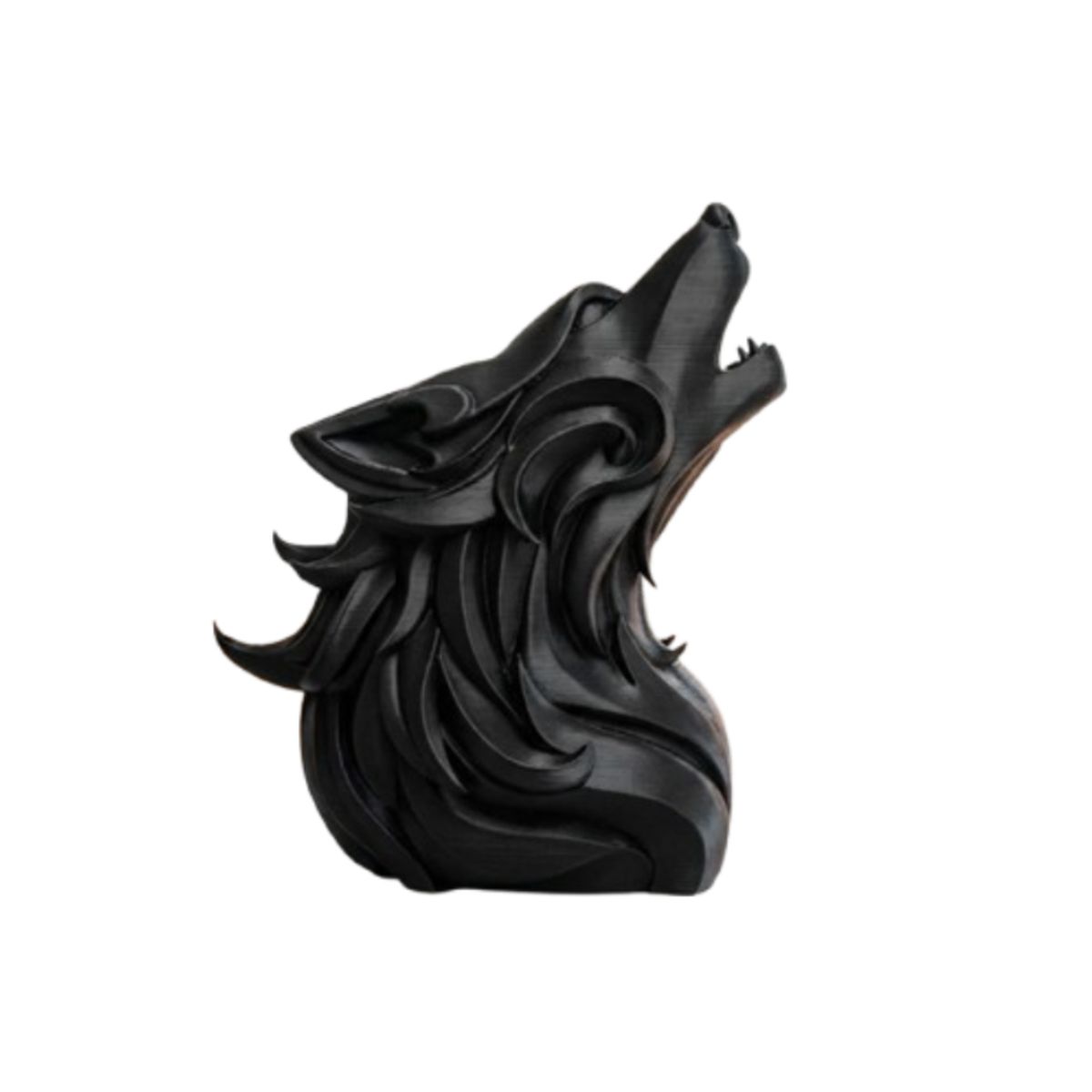 GENERICO - Escultura- Lobo Alfa Aullando