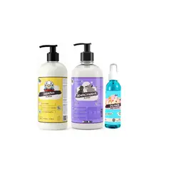 MASCOKITS - Shampoo + Acondicionador De Avena 1 Litro + Colonia Mascotas