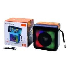 GENERICO - Parlante Bluetooth Altavoces Rgb T14 Super Bass Portátil color negro