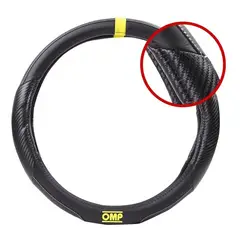 GENERICO - Funda Cubre Volante Auto Omp FundaNegro Amarillo Auto Original
