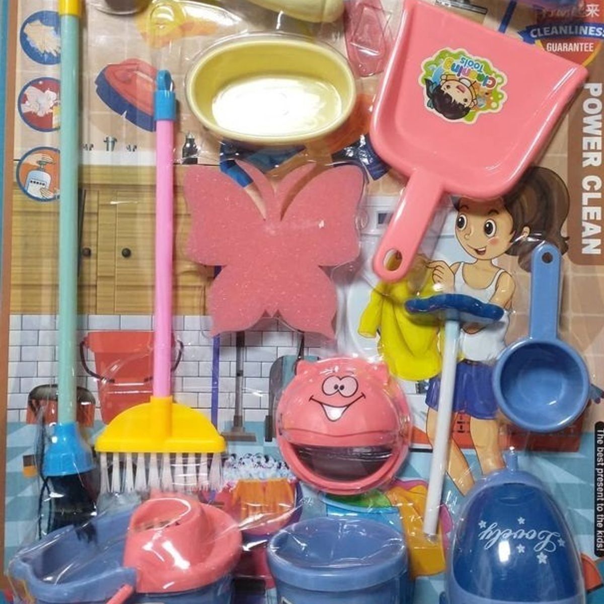 GENERICO - Set juguete miniaturas limpiar la casa para niños