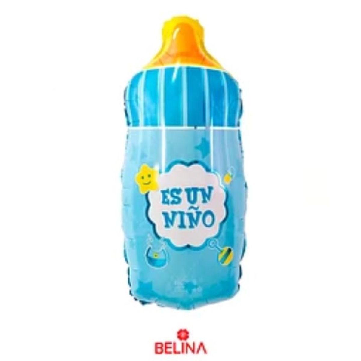 GENERICO - Globo metalico mamadera azul es un niño 41x80cm