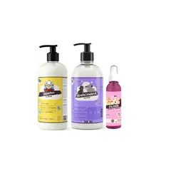 MASCOKITS - Shampoo + Acondicionador De Avena 1 Litro + Colonia Mascotas