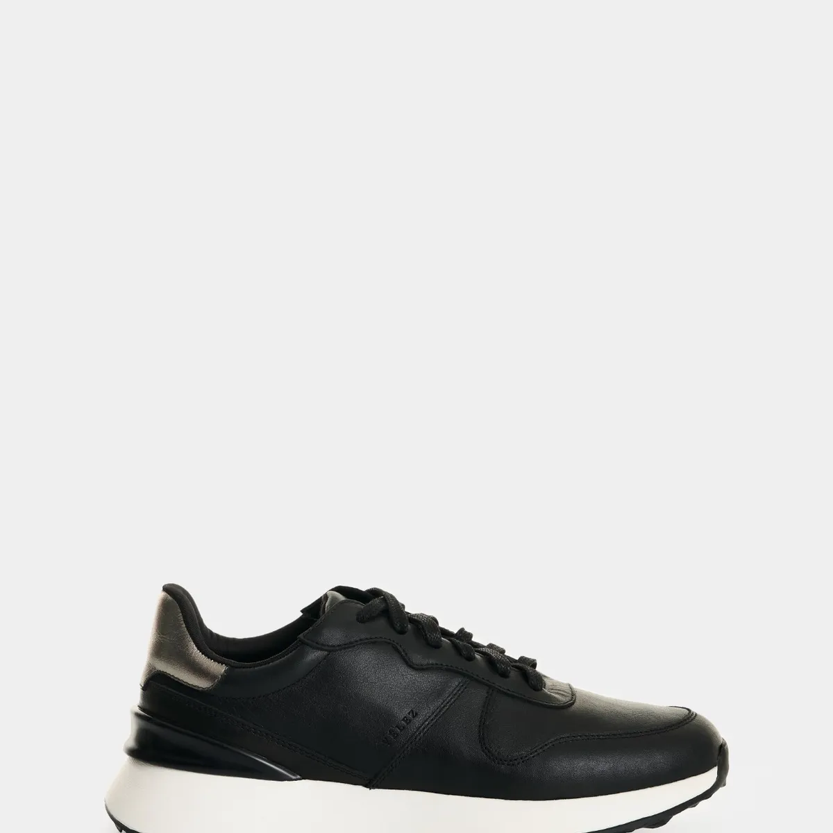 VELEZ - Vélez Zapatilla Tenis Cuero Y Folia Mujer Cooper Negro