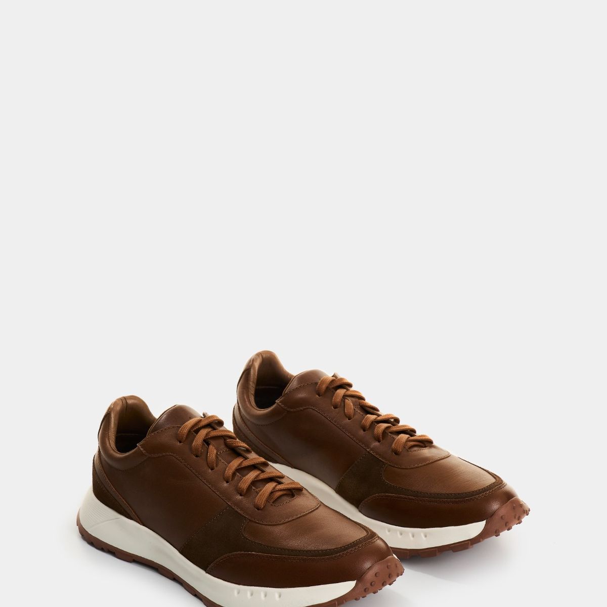 VELEZ - Vélez Zapatilla Tenis Cuero Hombre Lumos Miel