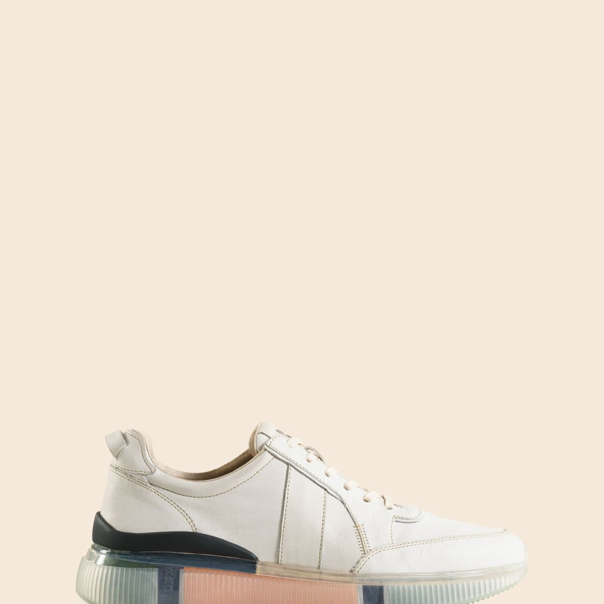 VELEZ - Vélez Zapatilla Tenis Halo Cuero Crosta Hombre Suela Degradé Blanco