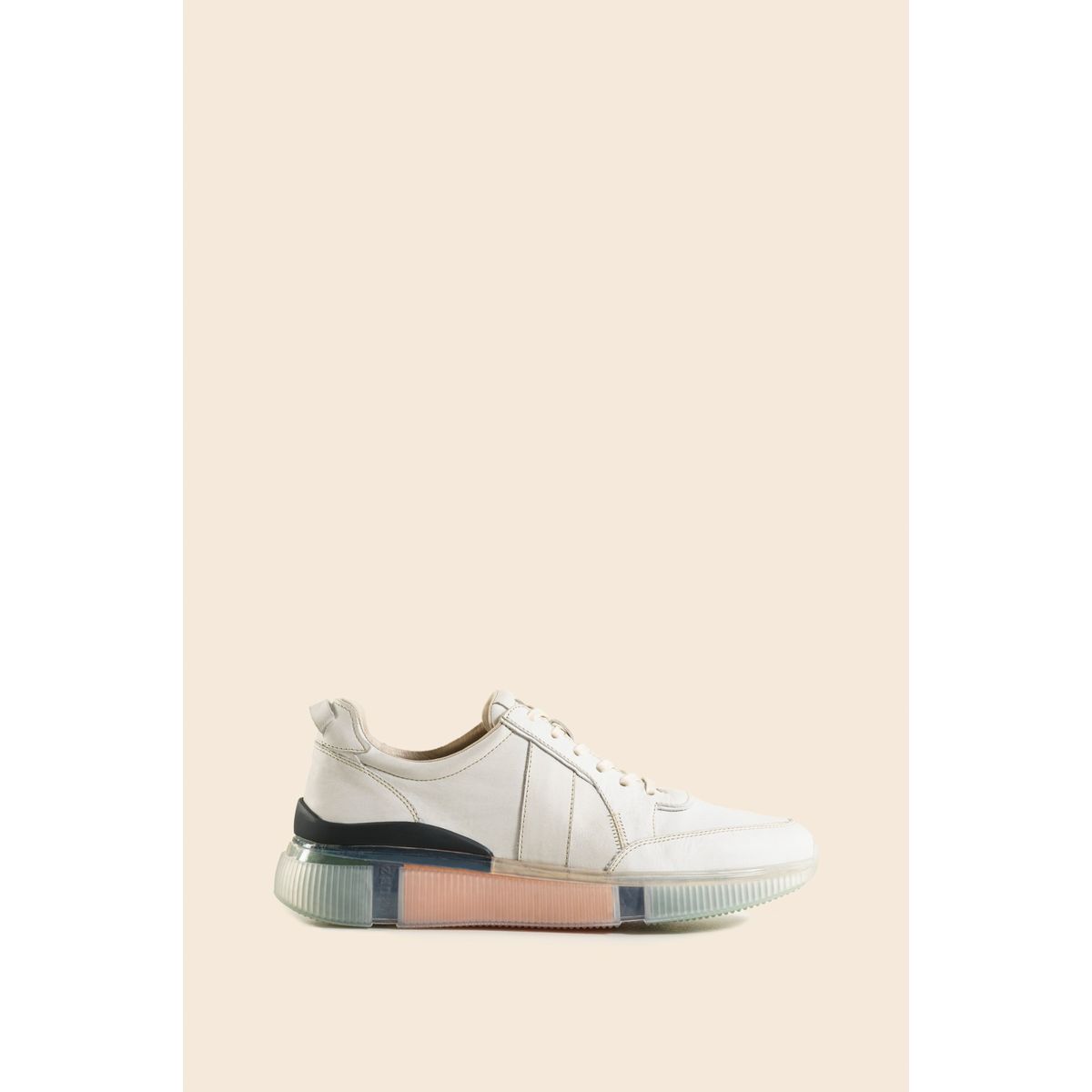 VELEZ - Vélez Zapatilla Tenis Halo Cuero Crosta Hombre Suela Degradé Blanco