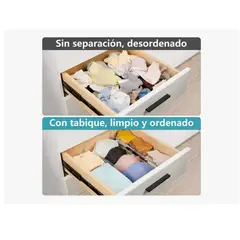 GENERICO - Set Separadores De Cajones Organizador Ajustable 28-48cm