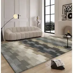 GENERICO - ALFOMBRAS PARA LIVING ANTIDESLIZANTES CON DISEÑOS TRIDIMENCIONALES