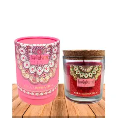 GENERICO - Vela Aromática Krishna 120 GR - Rosa & Oudh Negro