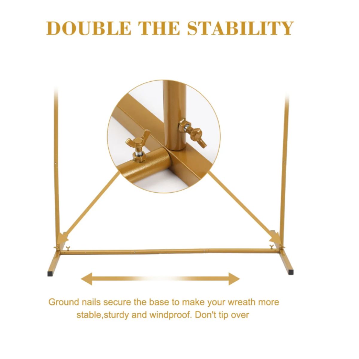 GENERICO - Base Estructura Globo Arco Decoraciones Aro 2×1m