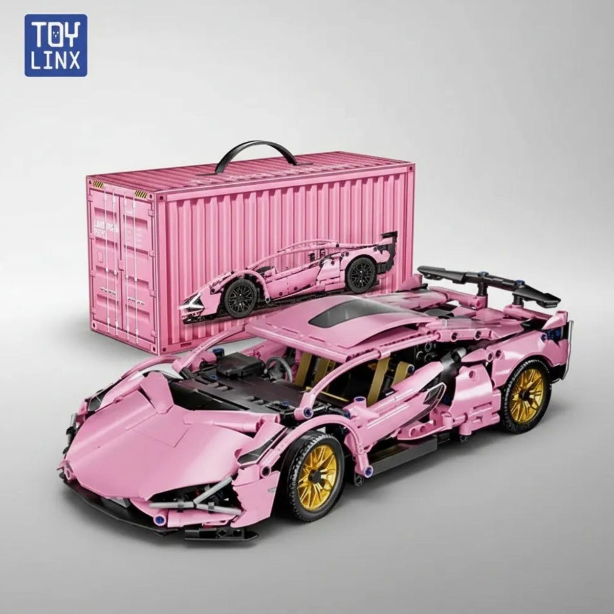 BLUE MOUNTAIN - Juguete Auto Deportivo Bloque De Construccion Rosa Sakura