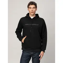 KARL LAGERFELD - Polerón con gorro y gráfico de logo clásico