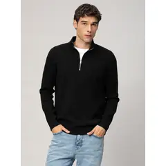 KARL LAGERFELD - Sweater con cierre de un cuarto