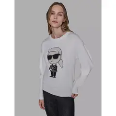 KARL LAGERFELD - Sweater con motivo de estilo emoji