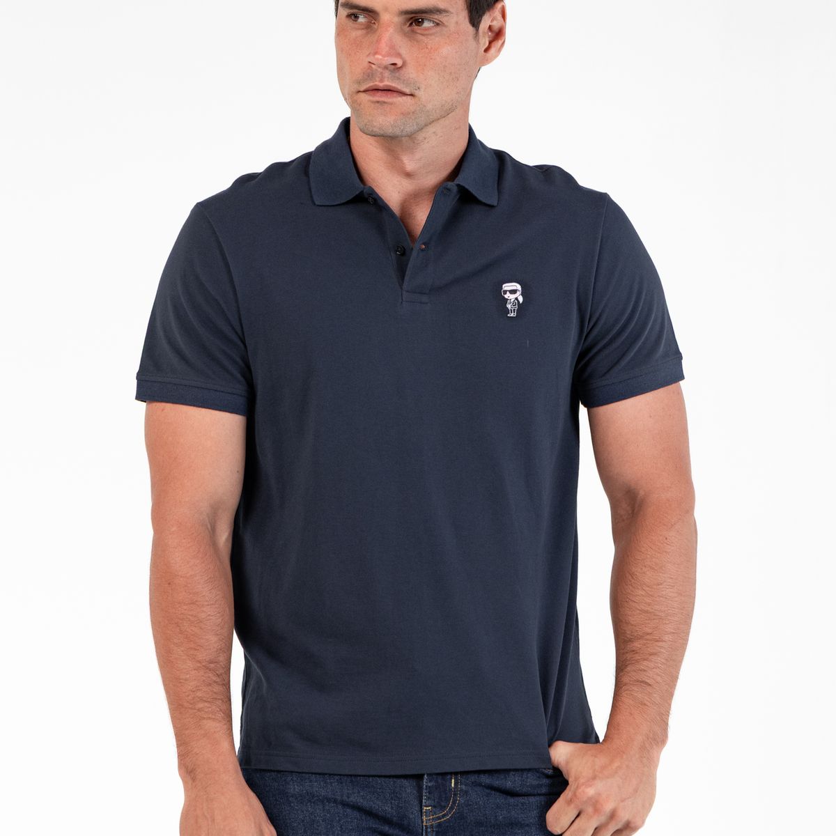 KARL LAGERFELD - Polo con IKON KARL bordado