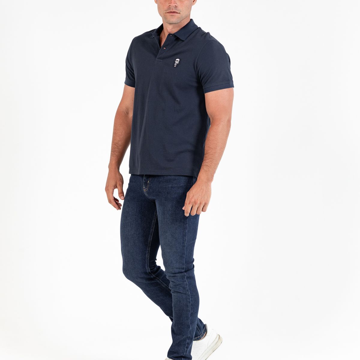 KARL LAGERFELD - Polo con IKON KARL bordado