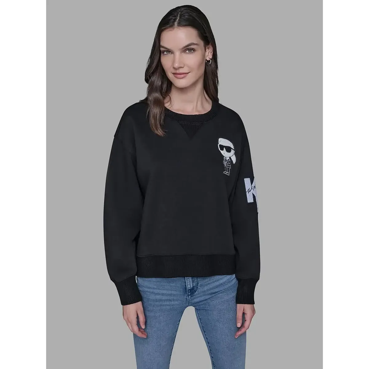 KARL LAGERFELD - Polerón con parches de Karl