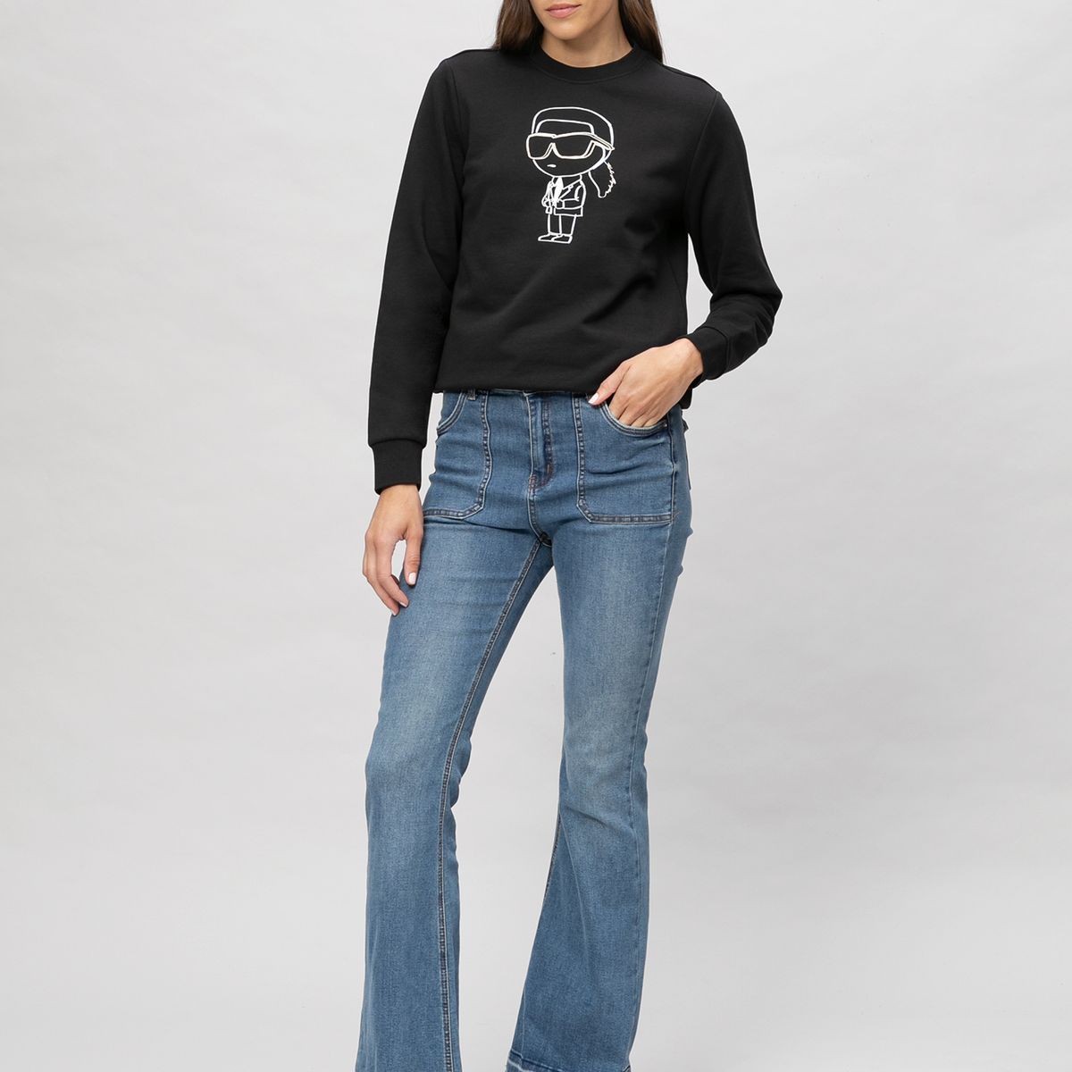 KARL LAGERFELD - Polerón con estampado Ikon