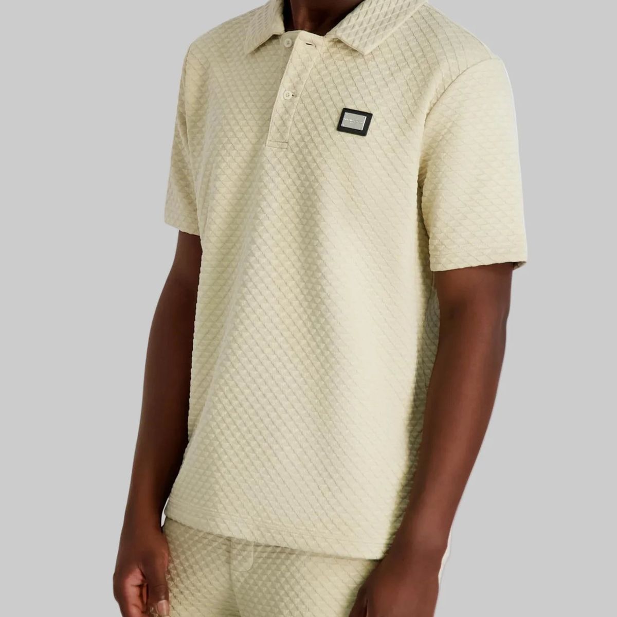 KARL LAGERFELD - Polo de jacquard con diseño triangular