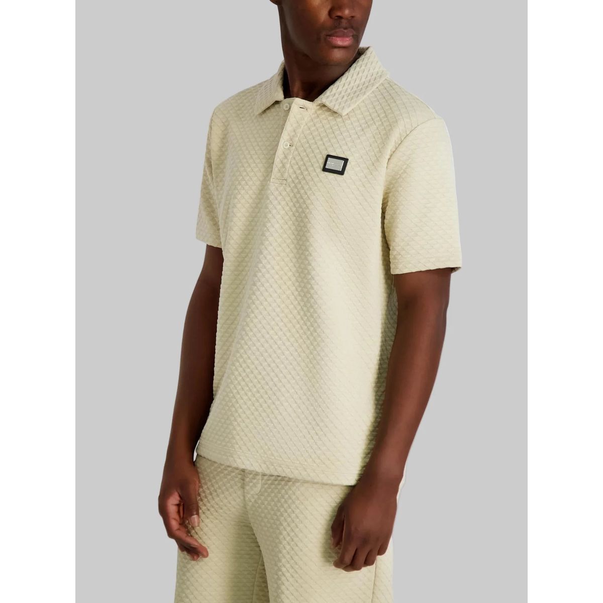 KARL LAGERFELD - Polo de jacquard con diseño triangular