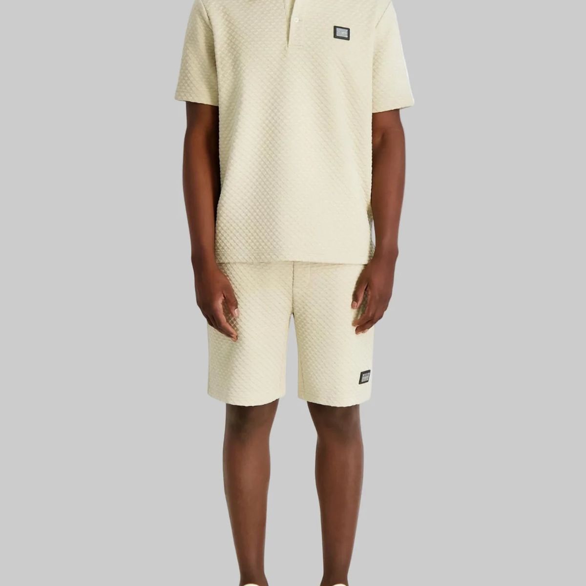 KARL LAGERFELD - Polo de jacquard con diseño triangular