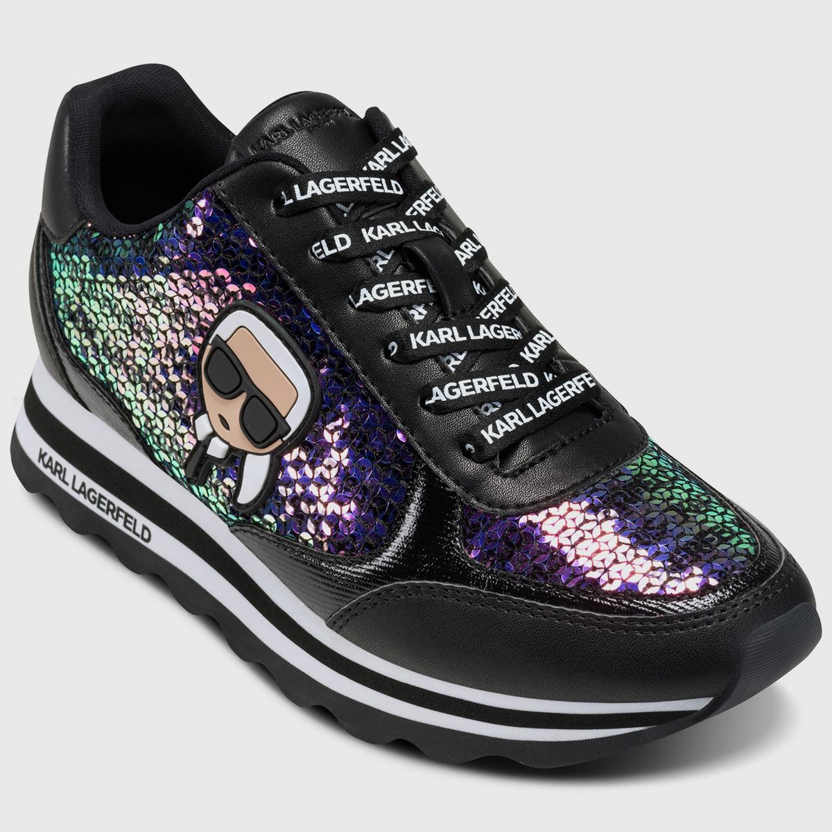KARL LAGERFELD - Zapatillas Meade con cordones y suela 35 mm