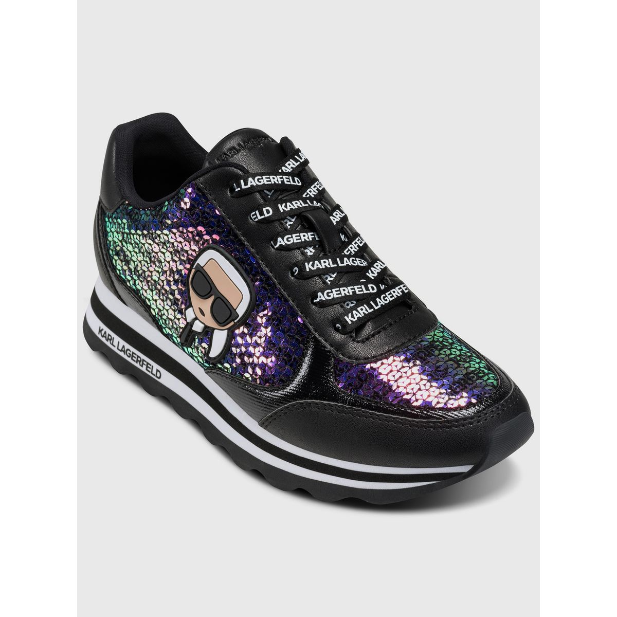 KARL LAGERFELD - Zapatillas Meade con cordones y suela 35 mm