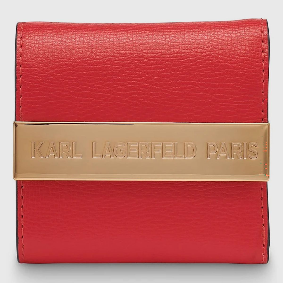 KARL LAGERFELD - Billetera plegable con detalle metálico